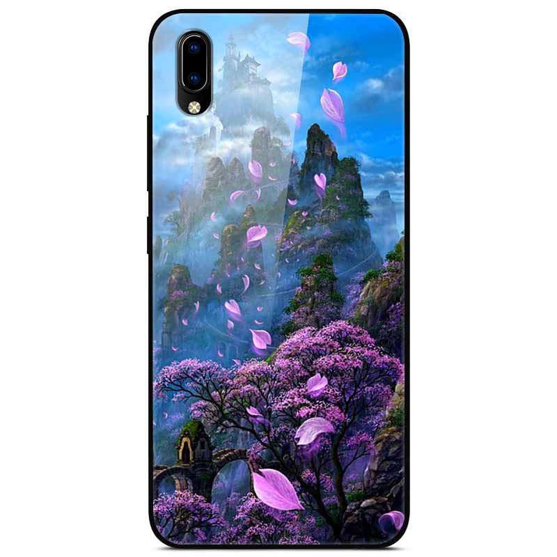 Für vivo V17 Hüllen V17 Pro Gehärtetes Glas Harte Rückseite Für Vivo V15 Pro Handyhülle Coque Für Vivo X50 Pro Lite Hülle X 50Lite
