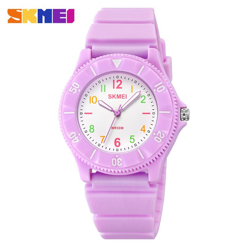 

Moment Beauty Hot Sale Children s Junior High School Elementary School Watch Fashion Simple Sports Waterproof Men s and Women s Quartz Watch фіолетовий