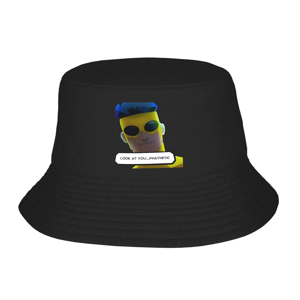Unisex Bucket Hat Invincible Chibi Omniman Summer Travel Headwear Lightweight Outdoor Sport Fishing Hat Bob Dropshipping