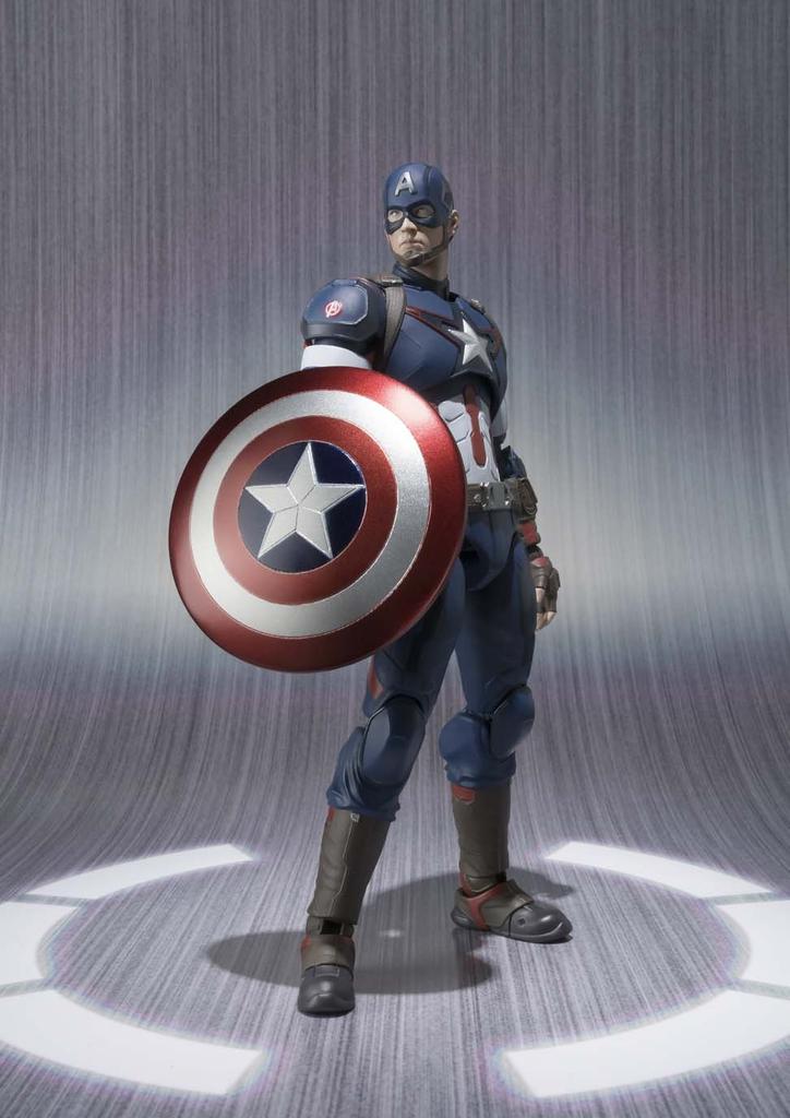 TAMASHII NATIONS Avengers Captain ca. 155mm ABS PVC bemalte Actionfigur S.H.Figuarts Amerika, &