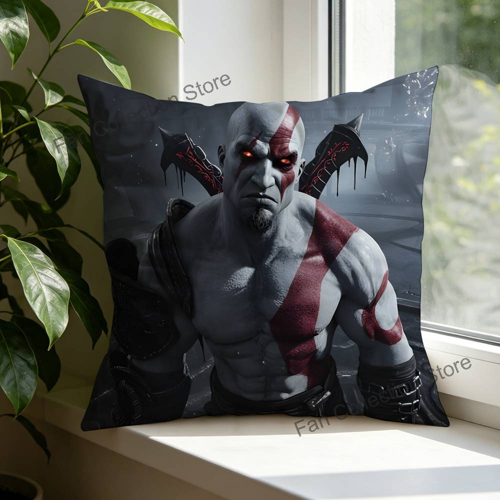 GGod of WWar Pillow Case Plush Pillow Cases Home Decoration Pillow Cover for Sofa Bed Chair Living Room