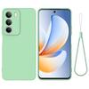 For Realme C71 4G Liquid Silicone Case Phone Back Cover with Hand Strap
