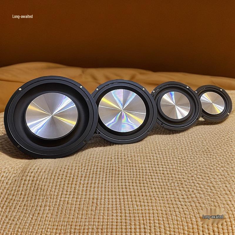 4" x 3" Inverted Edge Bass Diaphragm Radiator with 5" x 6" Bracket for Passive Vibration Cones - Audio Accessory