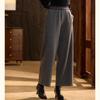 JIANHU Women's Winter Lined Wool Blend Straight-Leg Pants