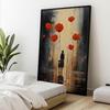 Rainy Melancholy Rainy Melancholy, 70X100 Cm, Dark Brown Wooden Frame, 230 Gsm Matte Paper