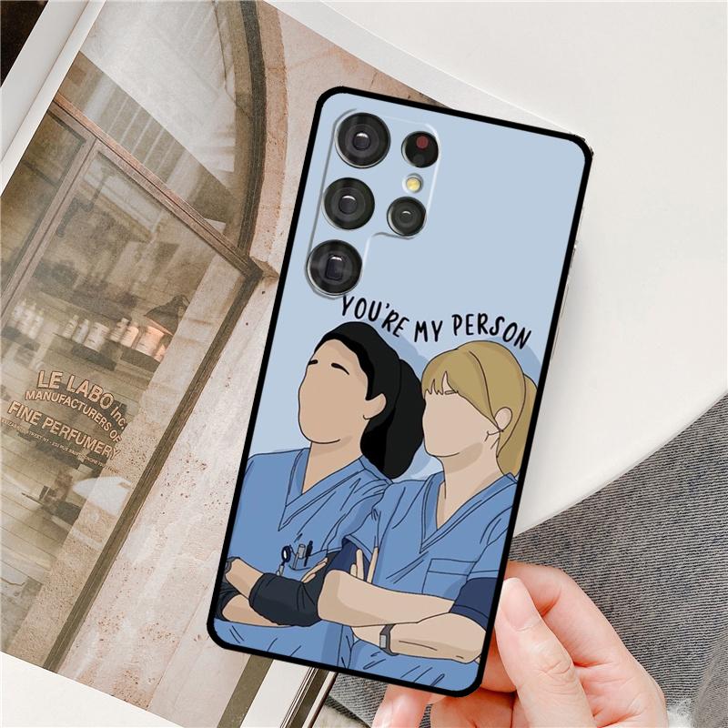 Greys Anatomy Hülle für Samsung Galaxy S23 S21 S22 Ultra Note 20 S8 S9 S10 Note 10 Plus S20 FE Handyhülle