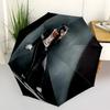 1pc Michael Jackson Dancing Icon Automatic Folding Umbrella - Compact 8-Rib Design, Durable Plastic & Iron, Daily Use F104005