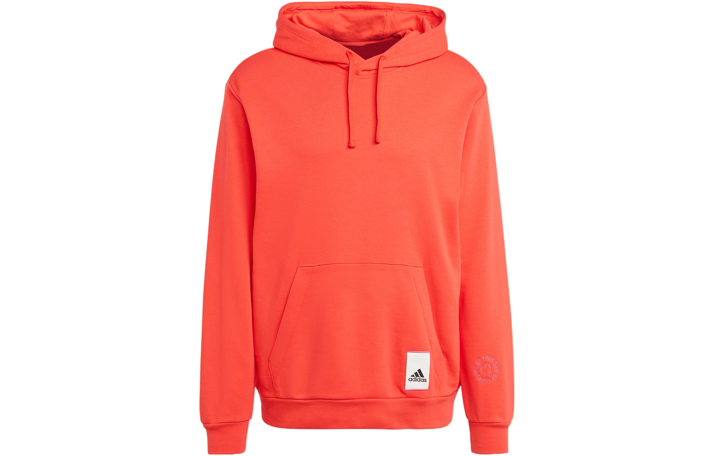 Adidas Sweatshirts Unisex Light Red Hooded Moderate Regular IL8298 XS