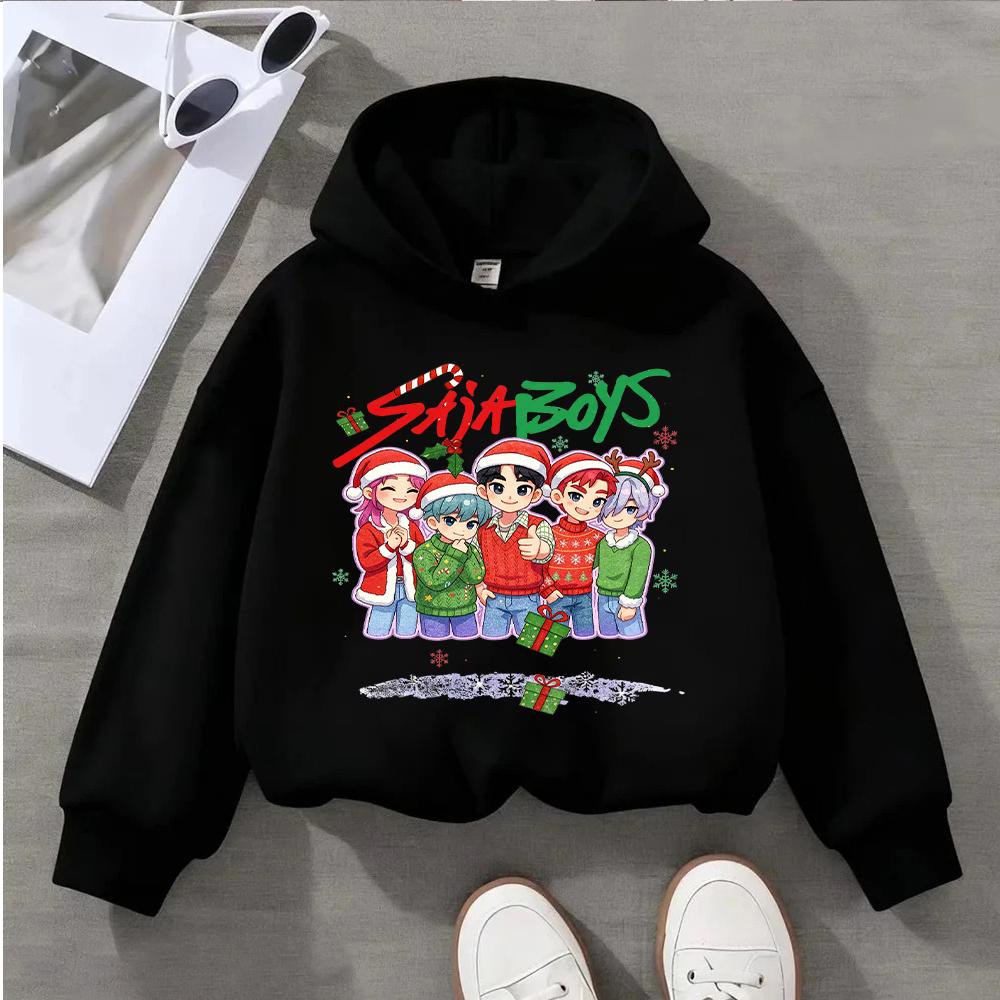 Cute SAJA Boys Christmas Sweatshirt for Kids Festive Holiday Pullover with Adorable Xmas Design