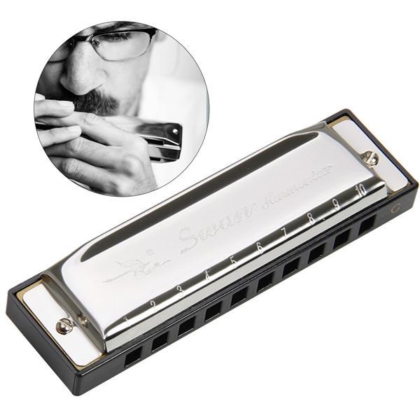Swan Harmonica 10 Hole 20 Tones Harmonica C Blues Professional