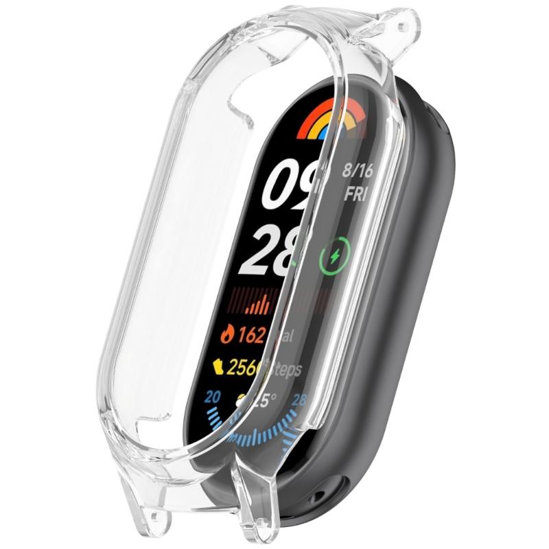 Smartband Gehäuseabdeckung für Band 9 Schutzhülle mit 12mm Armband-Schnittstelle Halbabdeckung Hülle Kratzfeste Gehäuse