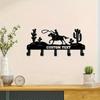 Unique Handmade Custom Desert Landscape Metal Wall Art Cactus Cowboy Home Decor