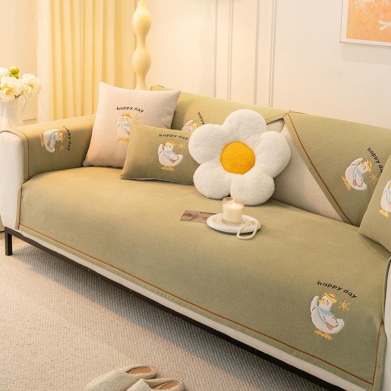 Chenier Cartoon Sofa Cushion Universal In All Seasons  New Straight Row Seat Cushion Non-Slip Sofa Cover Cover Cloth Towel