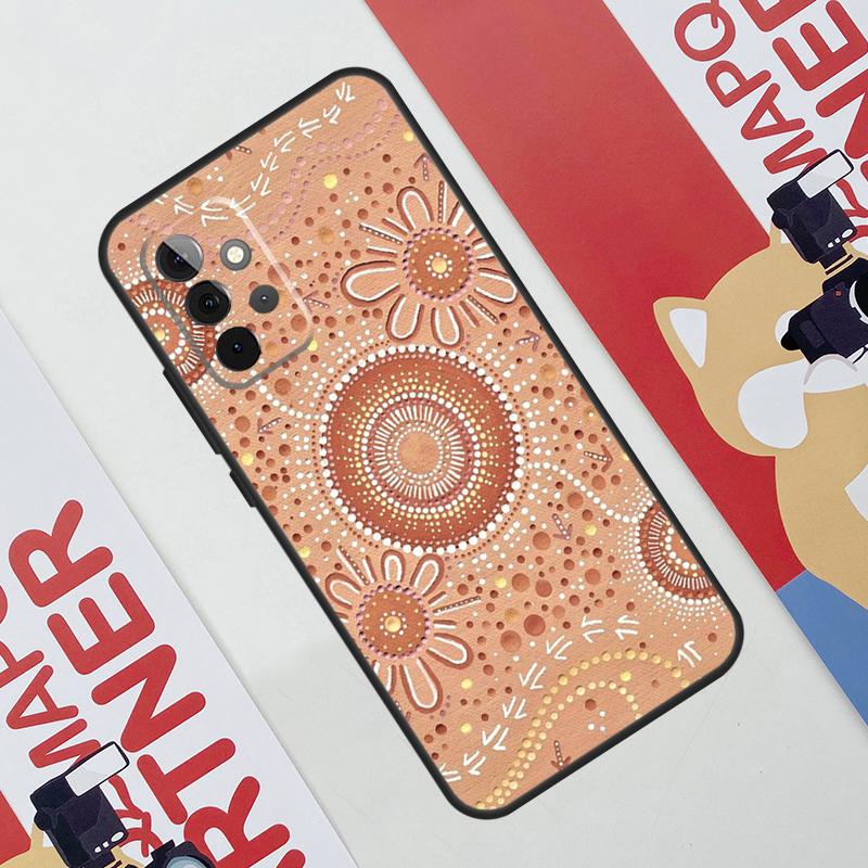 

Aboriginal Art Print Case For Samsung Galaxy A52 A32 A12 A56 A36 A16 A13 A23 A33 A53 A54 A34 A14 A15 A35 A55 A17 Samsung A55