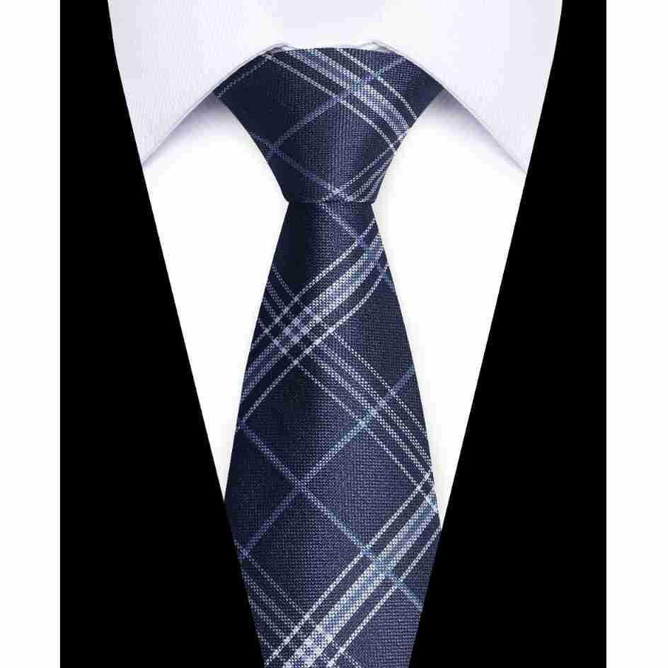 Elegant European & American Men's 8CM Hand-tied Silk Polyester Tie - Casual Business Style