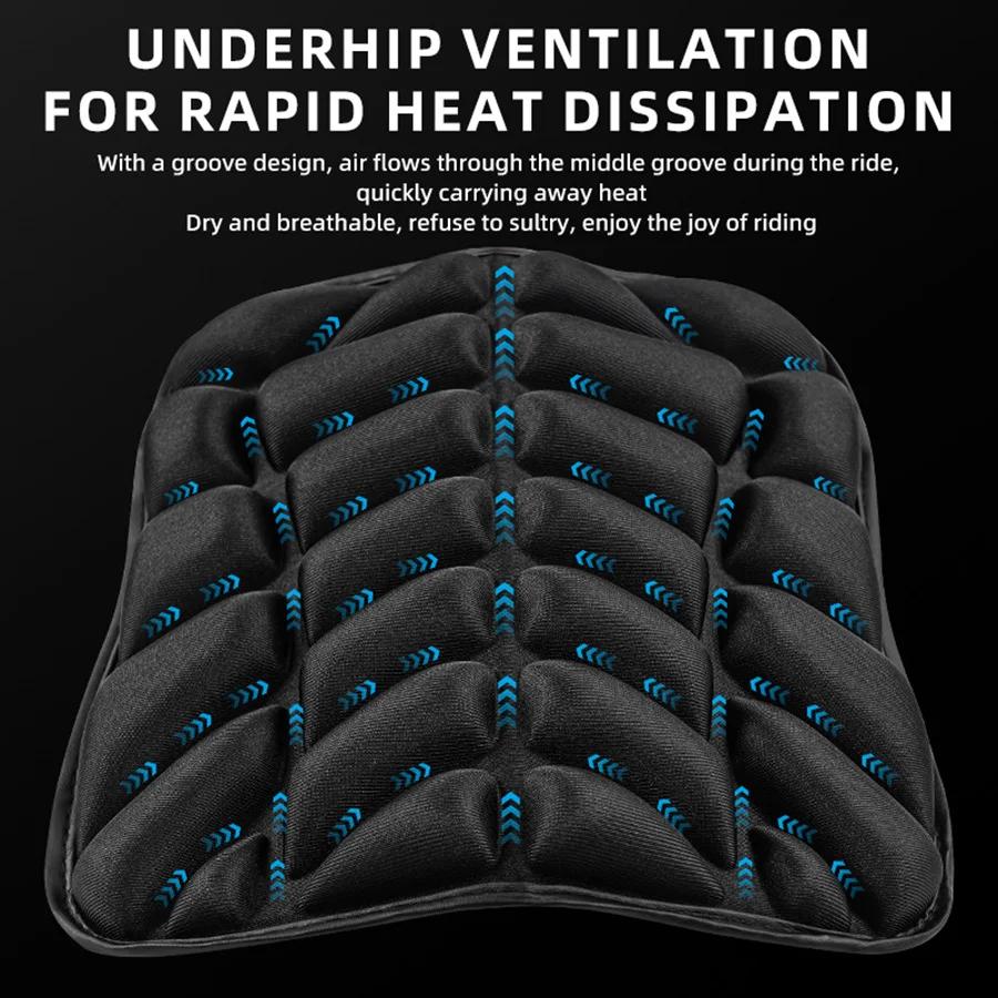 Motorcycle Seat Pad 3D Comfort Gel Cushion Seat Breathable Universal Shock Absorbing Seat Cover for Advanced Mountain