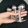 Metal Steel G-spot Anal Butt Plug Prostate Massager Probe Sex Toys for Men Women