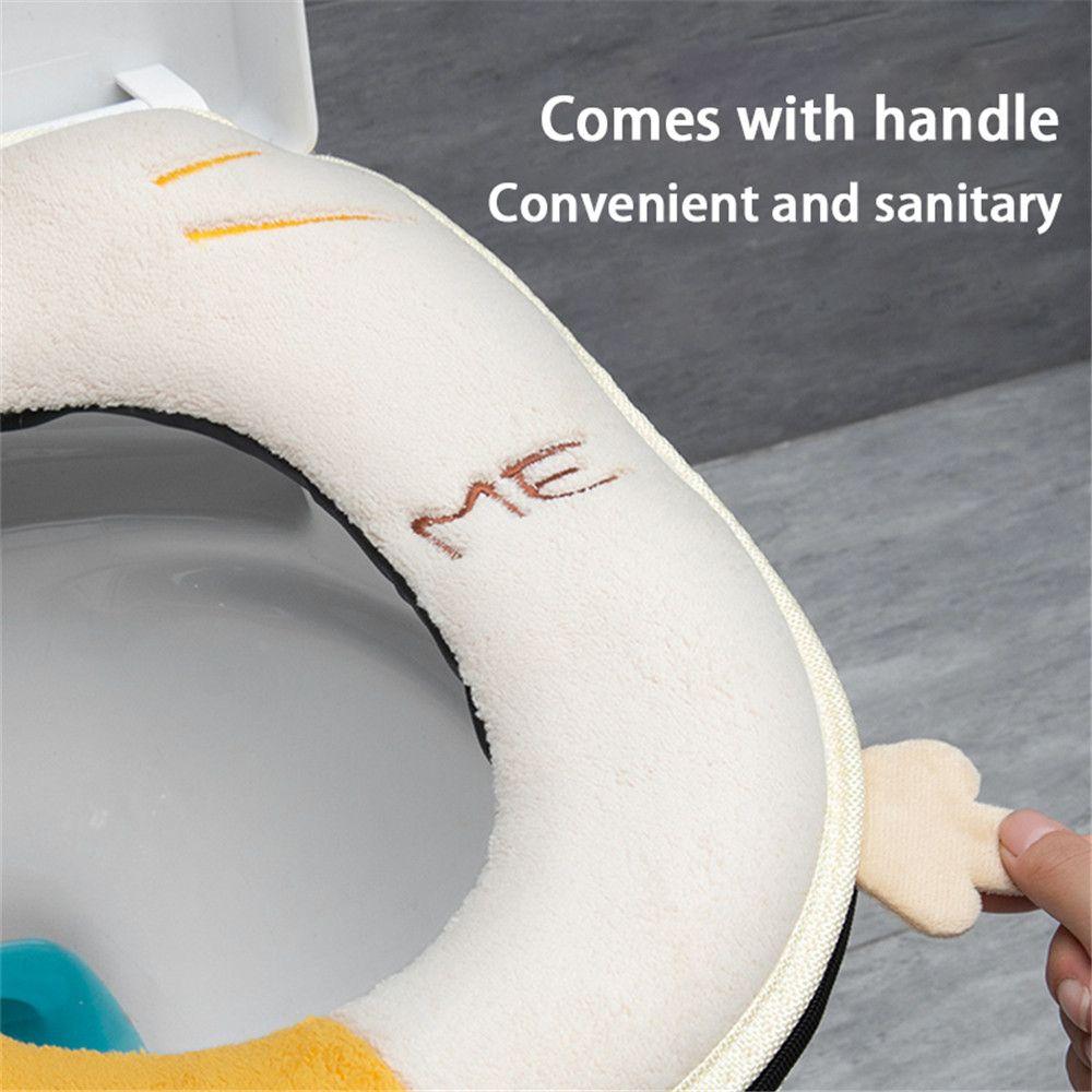 Universal Plush Warm Thicken Toilet Cushion Toilet Seat Cover Seat Mat Bathroom Aceesories