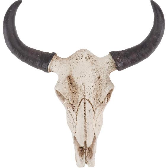 SEWACC Skull Decor Halloween Decor Cow Skull Wall Decor Resin Animal Wall Decors Hanging Pendant Crafts Ornaments Creative Halloween