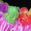 Hawaiian Hulas Grass Skirt with Flower Costume Outfits Set Necklace Headband Bracelet for Luaus Tropical Beach Party Decor