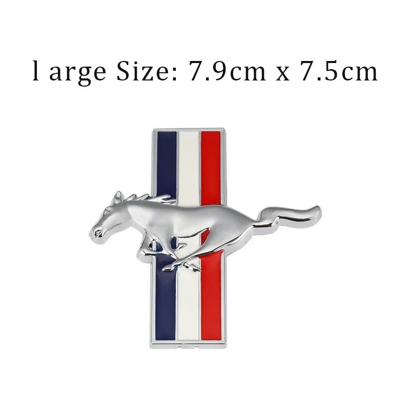 1pc Car Side Emblem Badge Stickers Trunk Decal for Ford Mustang GT 350 370 500 Shelby Cobra Mondeo Focus 2 3 F-150 Fiesta Kuga