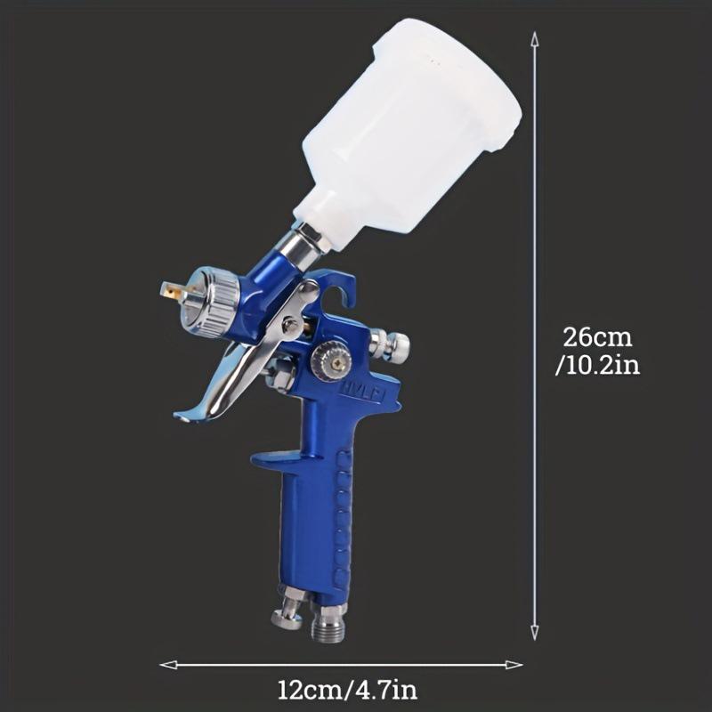 Professionelle HVLP-Spritzpistolen 0,8/1,0 mm Düse Mini 125 ccm Becher Spritzpistole Schwerkraft Airbrush Pneumatische Pistole zum Lackieren von Autos Aerograph