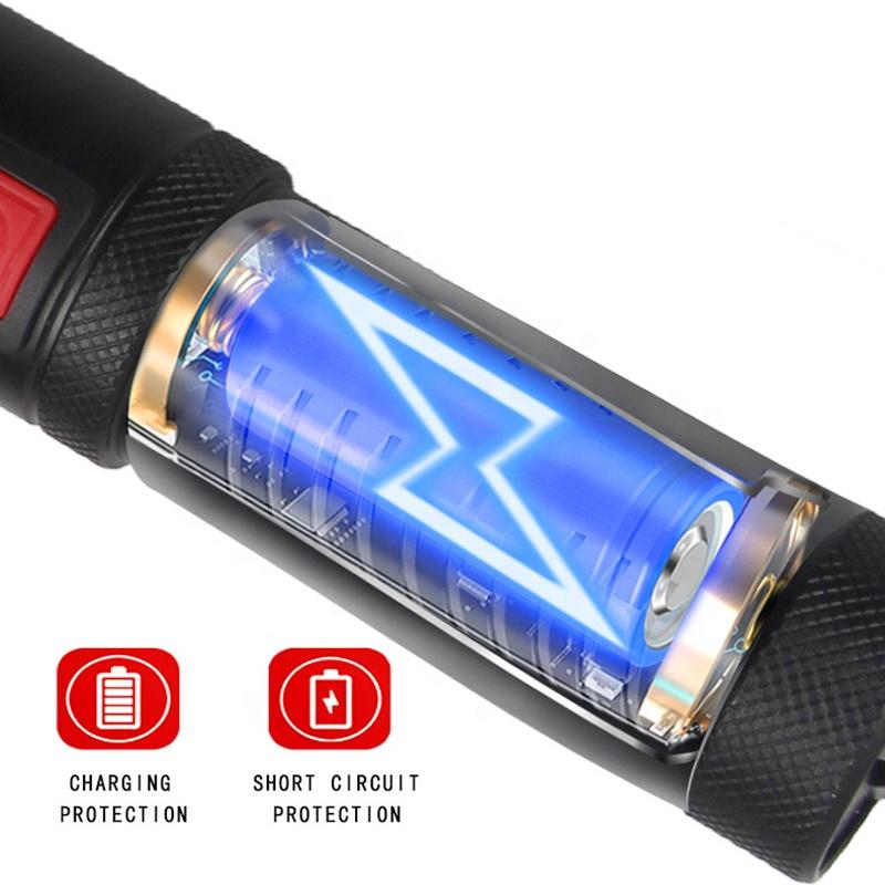 High Electric Zapper 1000M Long Range Led Flashlight Led Rechargeable Flashlight Search Light 350 Lumens Mini