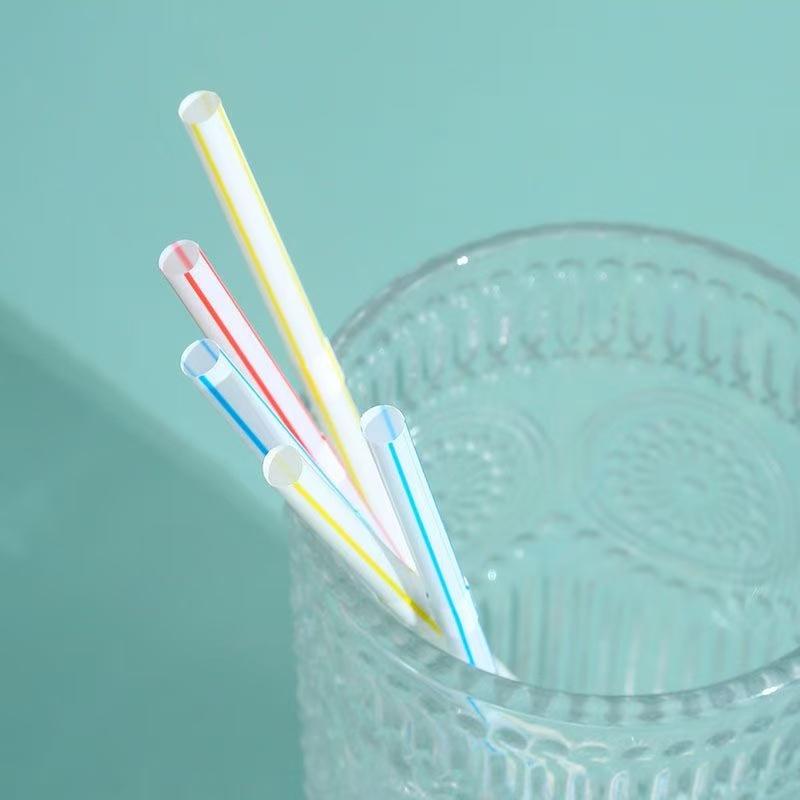 100pcs Disposable Colorful Plastic Straws - Assorted Pastel Colors, for Drinks/Parties/Everyday. Vibrant, Durable Party Supplies