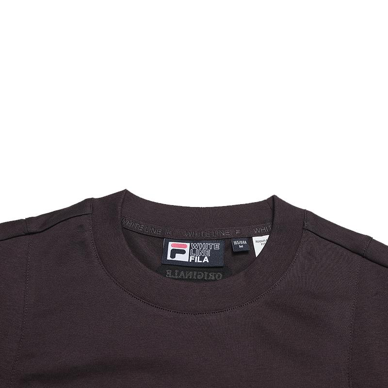 FILA Original Round Neck Pullover Knitted Short Sleeve T-Shirt Women Tops F11W619102F-BN