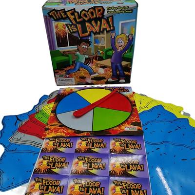 Floor Lava Board Game Volcano Family Party Turntable Card Set Interactive Games