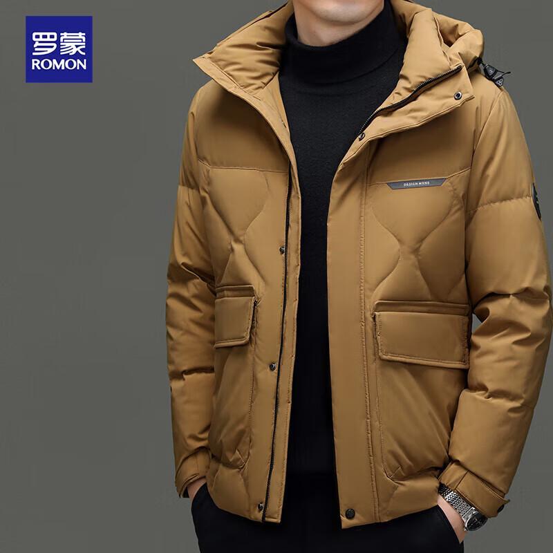 Luomeng Men s 90% White Duck Down Hooded Puffer Jacket XL