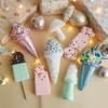 Creative Christmas Hanging Cute Ice Cream Pendant Navidad 2026 Christmas Decor Xmas Tree Decor New Year Gift Toys