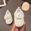 White Color Princess Shoes Non-Slip Sole Rubber Sole Shoes New Toddler Shoes  for 0-15 Month