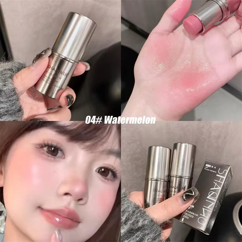 Glass Skin Highlighter Stick Natural Water Light Face Clear Shining Highlighter Contour Blusher Brightening Face Korean Makeup