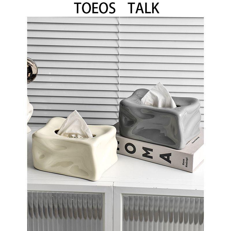 Elegant Ceramic Tissue Box - Luxury Creative Living Room Decor