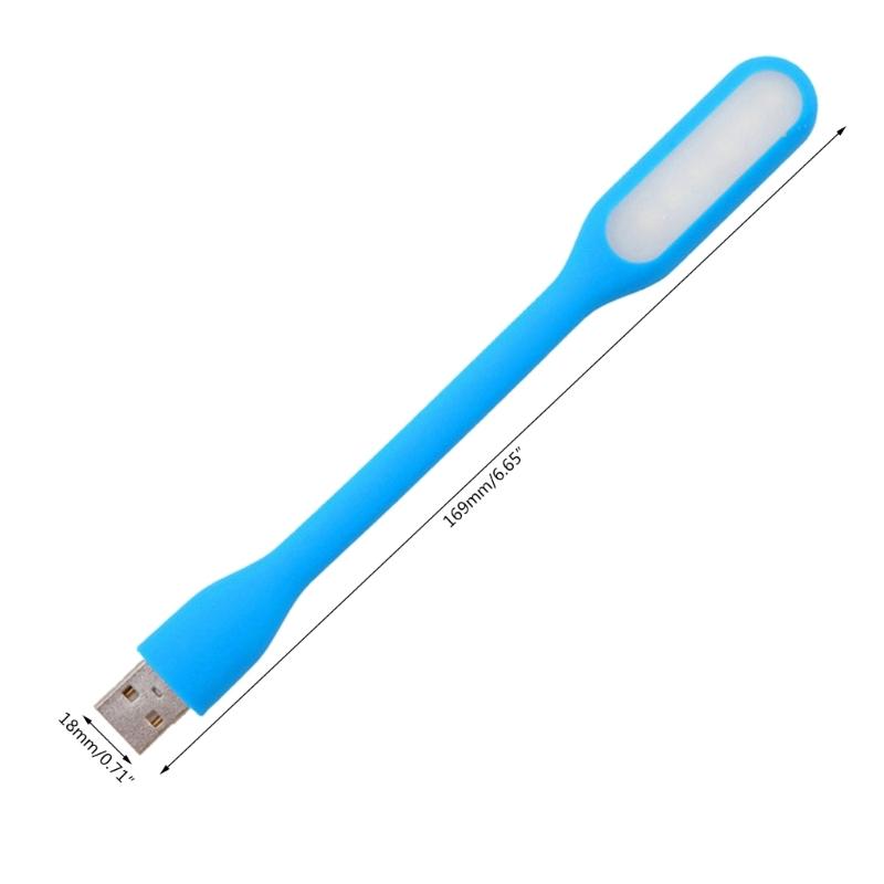 2 PCS Portable LED Keyboard Lights Flexible USB LED Light Eye-Protection Reading Lamp for Power Bank PC Notebook Laptop