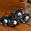 10Pcs Eyeball Design Halloween Eyeball Rose Artificial Fake Flower Bouquet  Halloween Party