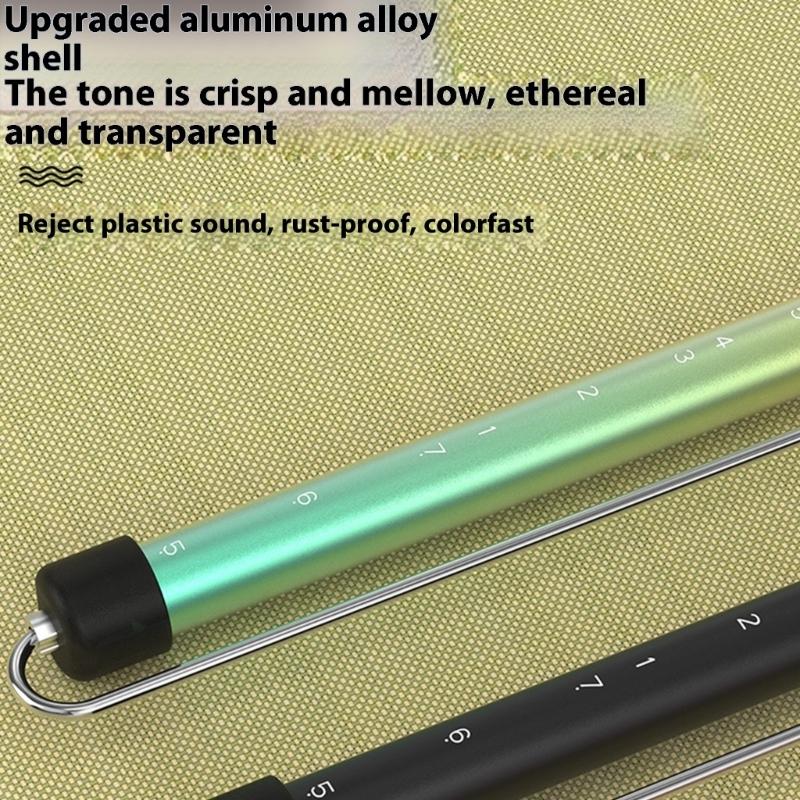 Light Weight Scale Sliding Flute With Steel Sliding Rod Aluminum Alloy Slide Whistle for Music Performances Enduring