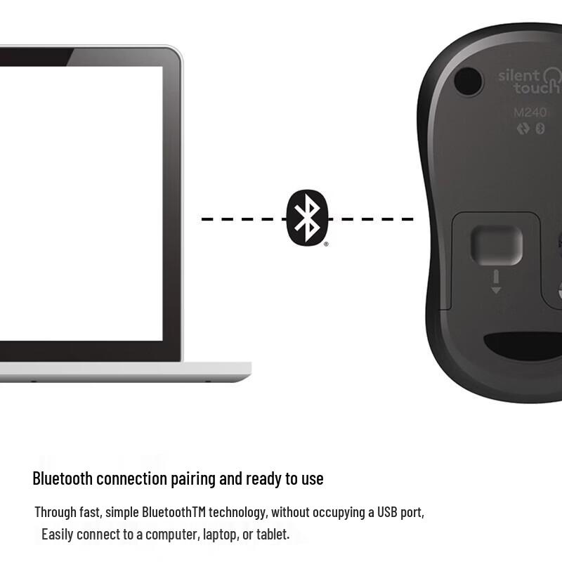 Logitech M240 Wireless Bluetooth Mouse with Logi Bolt