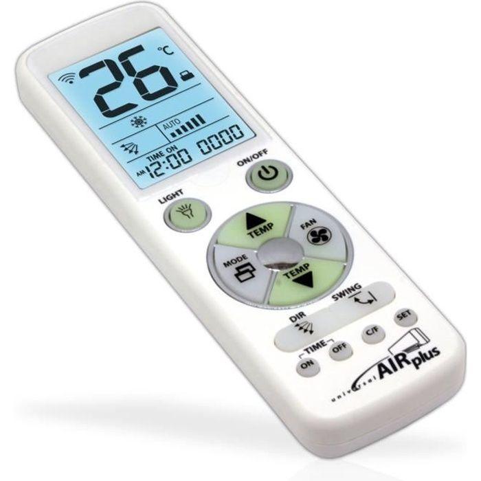 Télécommande universelle - GBS - Universal Air - Blanc - Compatible avec toutes marques - Incluse
