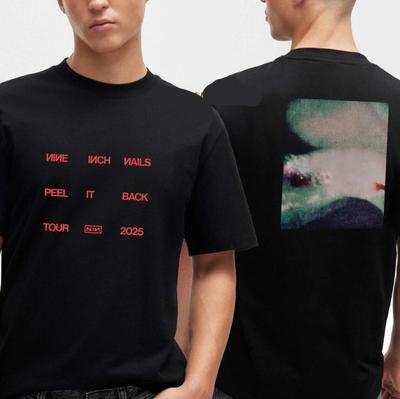 Nine Inch Nails Peel It Back Tour 2025 Two Sided T Shirt Size S-4XL High-end Luxury Is for Both Men and Women Top Y2k