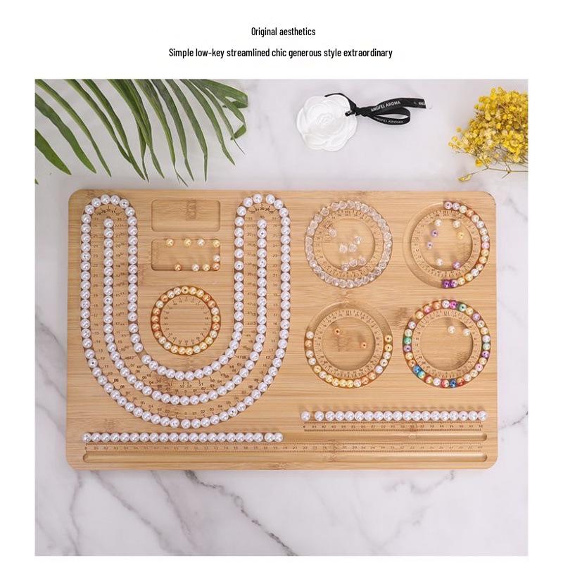 Jewelry Design Plate for Beaded Necklaces, Bracelets, Wenwan, and Weaving Tool Storage
