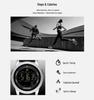 Lory Waterproof Shockproof Smart Pedometer Watch with Alarm and Straight Strap for Men and Women