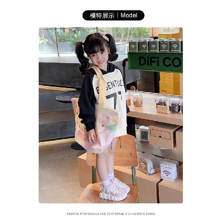 Children's Shoes New Spring and Autumn Breathable Girls' Flower Bread Shoes Small Bow Fashion Student Style Kids Shoes