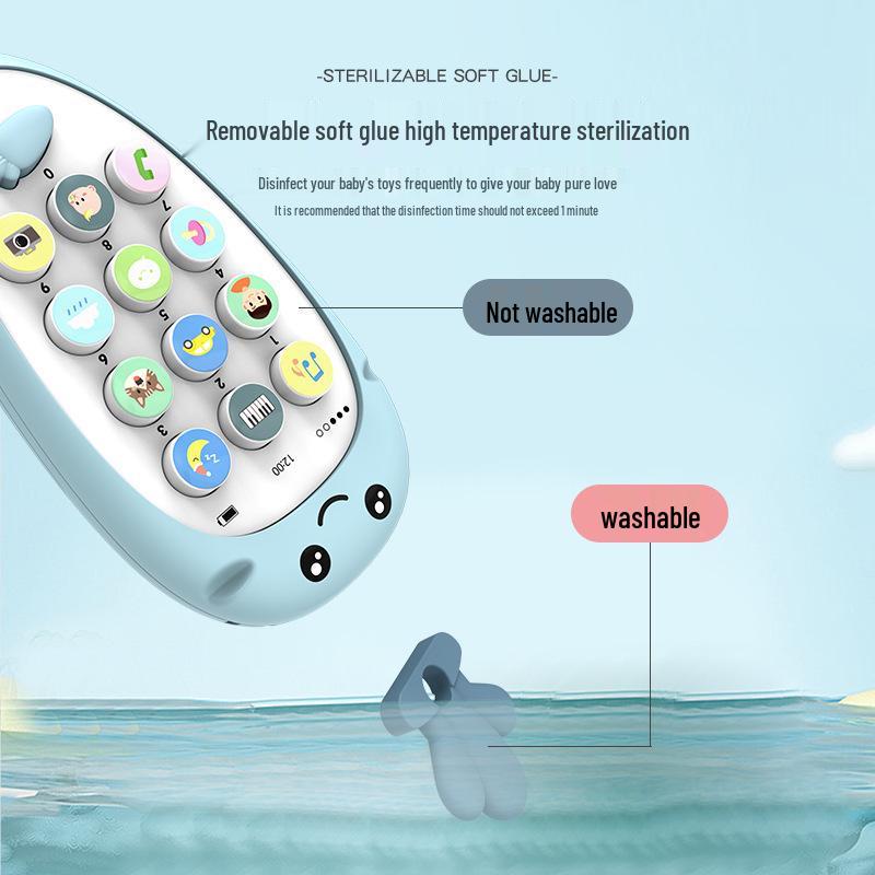 Bilingual Baby Mobile Phone & Carrot Teether Music Toy (0-1 Year)