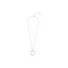 Swarovski Rose Gold Double Ring Pendant Necklace Women necklace 5194455