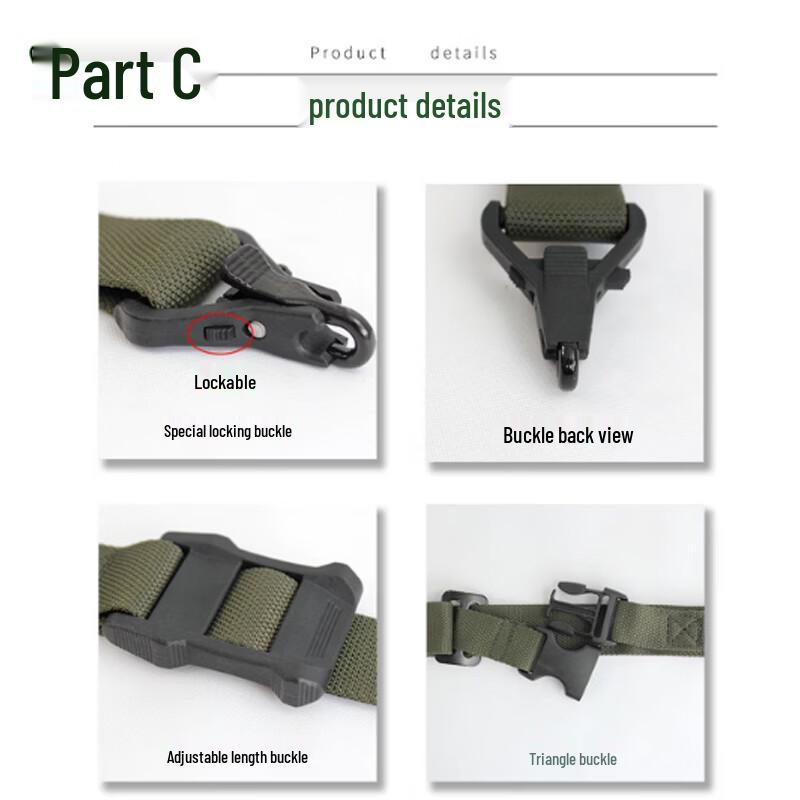 Tactical Three-Point Gun Sling