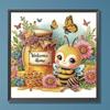 5D DIY Diamond Painting Honeybee Honey Series Partial Special Shaped Drill Diamond Painting Kit Bee Decoration