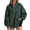Women's Pullover Sweatshirt Flannel Long Sleeve Casual Top for Everyday Wear