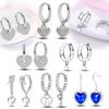 Love Heart Romantic Lock&Key Earrings for Women Girls Trendy Fashion Jewelry High Quality Dainty Elegant Gift